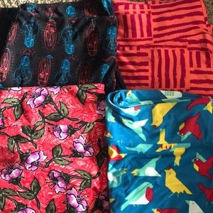 4 Lularoe TC Tall and Curvy Leggings